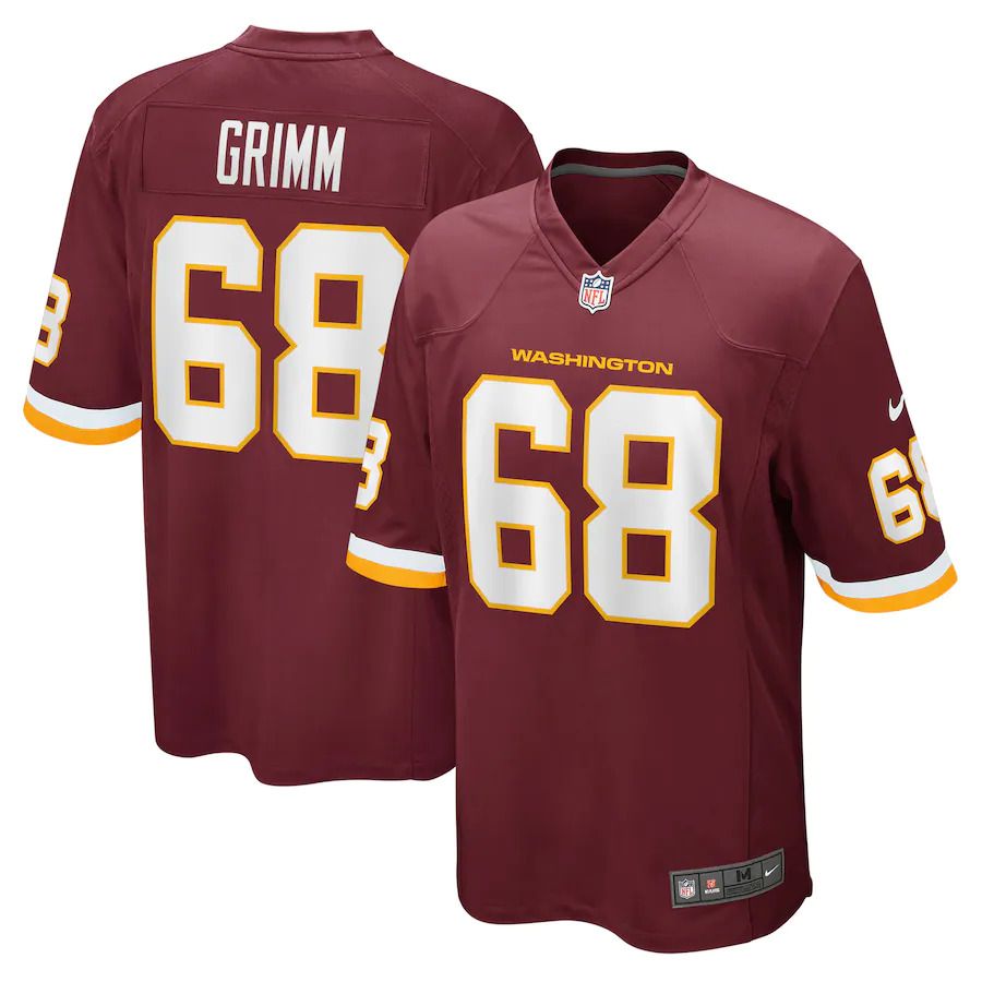 Men Washington Redskins #68 Russ Grimm Nike Burgundy Retired Player NFL Jersey->washington redskins->NFL Jersey